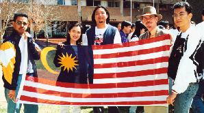 [Some of the international students at USQ celebrate their National
    Day]
